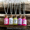 Moonlight White Glow in the dark Potion Jar Necklace