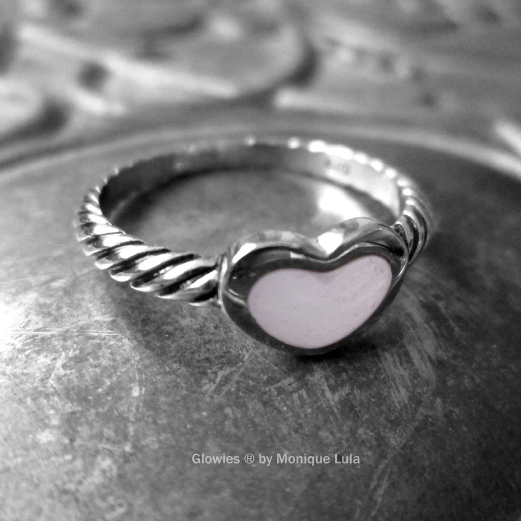 Sterling Silver Glow Heart Ring
