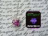Purple Love Spell Glowing Heart Necklace