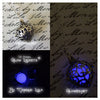 Purple Orb Glow Locket ® Heart Glowing Necklace