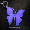 Butterfly With Purple Glowing Wings Necklace