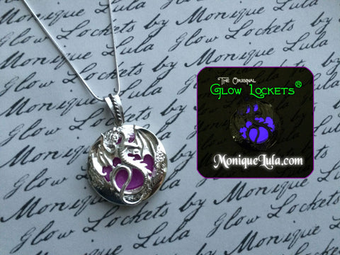 Purple Dragon Glow Locket ®