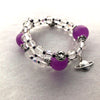 Purple Orb Glow Galaxy Bracelet