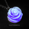 Handmade Rose Glowing Flower Necklace