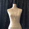 Crystal Quartz Wand Glow in the Dark Beaded Stars Long Necklace