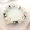 Mood Color Changing Glow Glass Quartz Crystal Stretch Beaded Bracelet