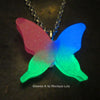 3d Glow in the dark Butterfly Necklace