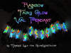 Rainbow Fairy Glow in the Dark Vial Lantern Pendant