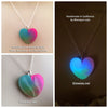 Rainbow Heart Glow Necklace