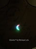 3D Crescent Moon Glow Necklace