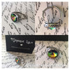 Volcano Crystal Adjustable Victorian Ring