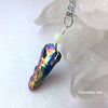 Healing Stone Aurora Borealis Rainbow Hematite Glow Orb Necklace