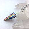 Healing Stone Aurora Borealis Rainbow Hematite Glow Orb Necklace