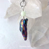 Healing Stone Aurora Borealis Rainbow Hematite Glow Orb Necklace