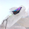 Healing Stone Aurora Borealis Rainbow Hematite Glow Orb Necklace