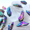 Healing Stone Aurora Borealis Rainbow Hematite Glow Orb Necklace