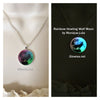 Rainbow Howling Wolf with Full Moon