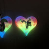 Rainbow Glow Heart Necklaces - Squirrel & Frog