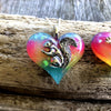 Rainbow Glow Heart Necklaces - Squirrel & Frog