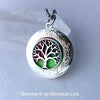 Rainbow Tree of Life Glowing Locket Necklace