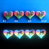 Rainbow Glow Lula Heart with Unicorn Inside Necklace