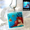 Mermaid Princess with Red Hair Glow Necklace