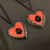 Rose Heart Glow Locket Necklace