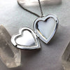 Rose Heart Glow Locket Necklace