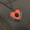 Rose Heart Glow Locket Necklace