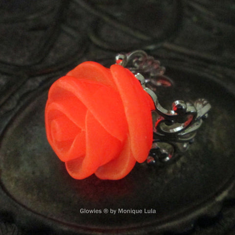 Glowing Rose Ring Glow Flower