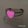 Glow Glass Heart Cuff Bracelet