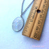 Glow Glass Oval Opal Necklace