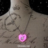 Unicorn Heart Glow in the dark necklace