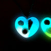 Glowing Ocean Heart Real Seashells Glowie Pendants