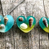 Glowing Ocean Heart Real Seashells Glowie Pendants