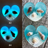 Glowing Ocean Heart Real Seashells Glowie Pendants