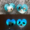 Glowing Ocean Heart Real Seashells Glowie Pendants