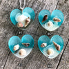 Glowing Ocean Heart Real Seashells Glowie Pendants