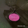 Oval Goddess Crystal Glow Glass Necklace