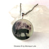 Lone Wolf Wandering Full Moon Glow Necklace