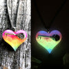 Smiling Skeleton Key Lula Heart Glow Necklace