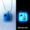 Square Sea Turtle Underwater Glow in the dark Necklace