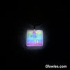 Square Rainbow Unicorn Glow in the dark Necklace