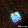 Square Rainbow Unicorn Glow in the dark Necklace