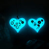 Steampunk Glow in the dark Heart Necklace