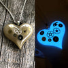 Steampunk Glow in the dark Heart Necklace
