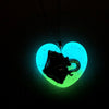 Stingray Glow Heart Necklace