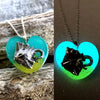Stingray Glow Heart Necklace