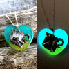 Stingray Glow Heart Necklace