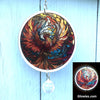 Phoenix Firebird Glow Sun Catcher with Crystal